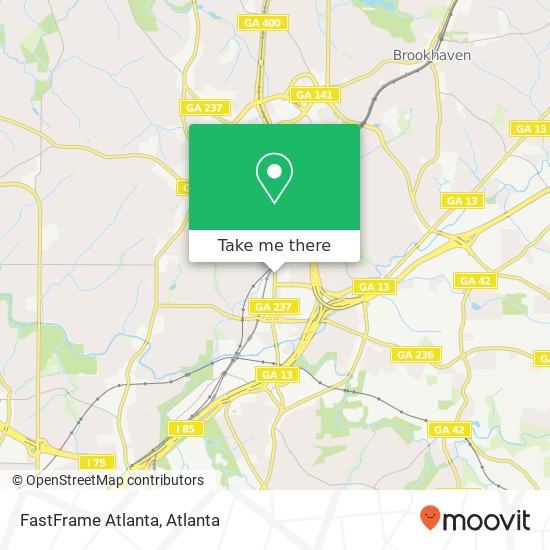 Mapa de FastFrame Atlanta