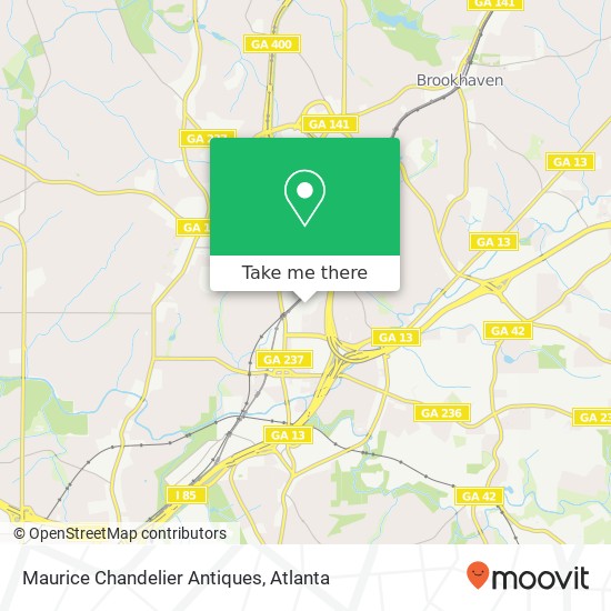 Mapa de Maurice Chandelier Antiques