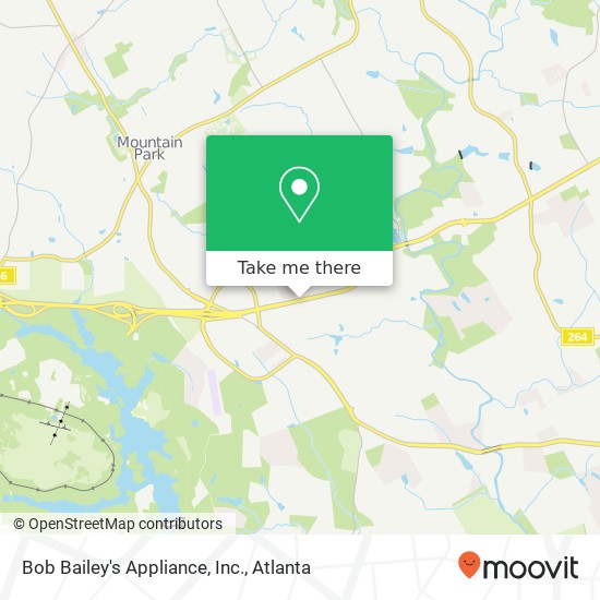 Mapa de Bob Bailey's Appliance, Inc.