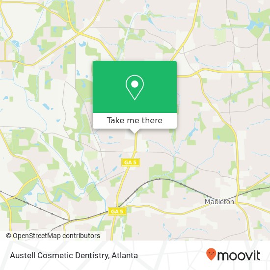 Mapa de Austell Cosmetic Dentistry