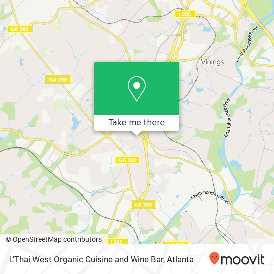 Mapa de L'Thai West Organic Cuisine and Wine Bar