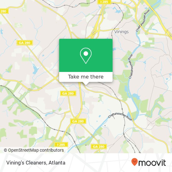 Vining's Cleaners map