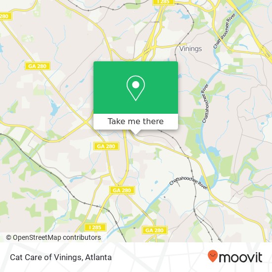 Cat Care of Vinings map