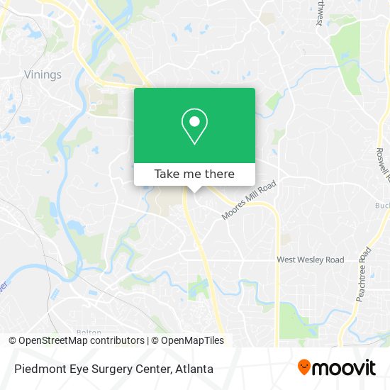 Mapa de Piedmont Eye Surgery Center