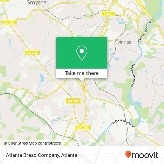 Mapa de Atlanta Bread Company