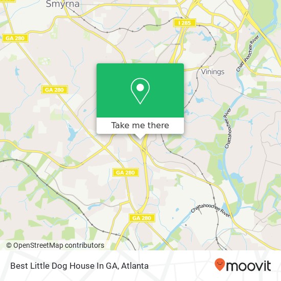 Mapa de Best Little Dog House In GA