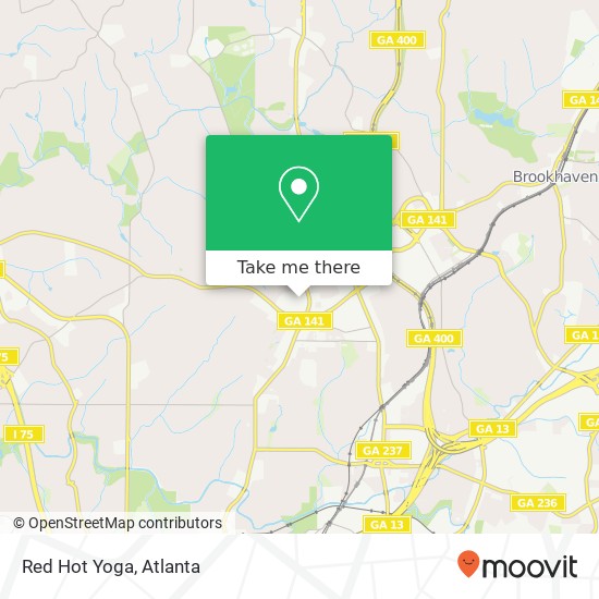 Red Hot Yoga map