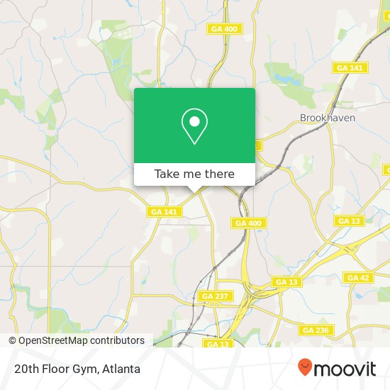 Mapa de 20th Floor Gym