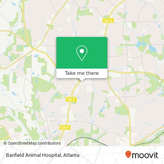 Mapa de Banfield Animal Hospital