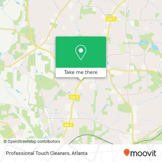 Mapa de Professional Touch Cleaners