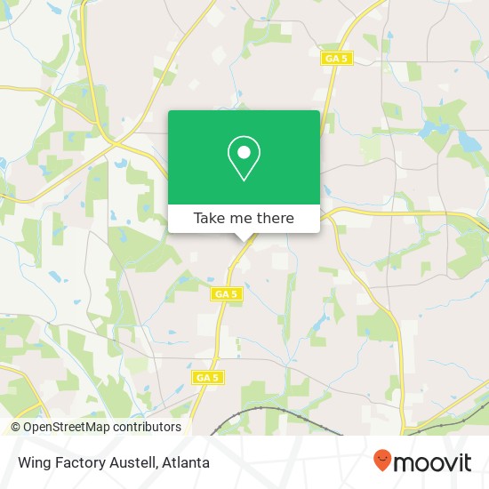 Wing Factory Austell map