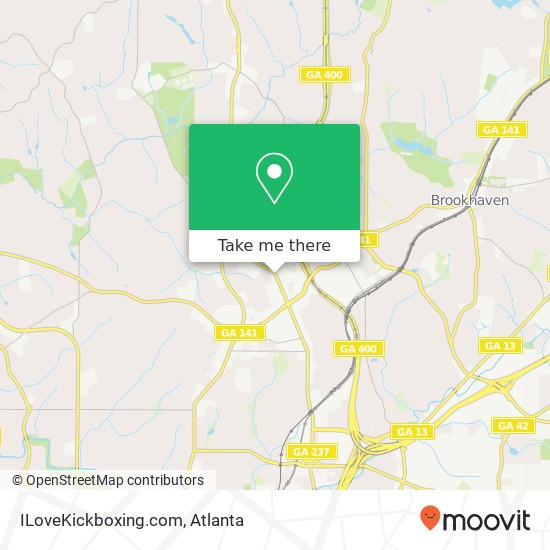 ILoveKickboxing.com map