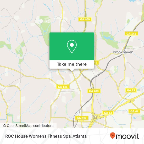 ROC House Women's Fitness Spa map