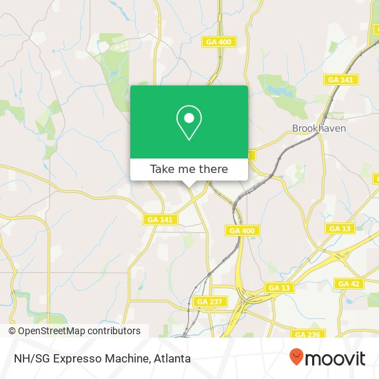 Mapa de NH/SG Expresso Machine