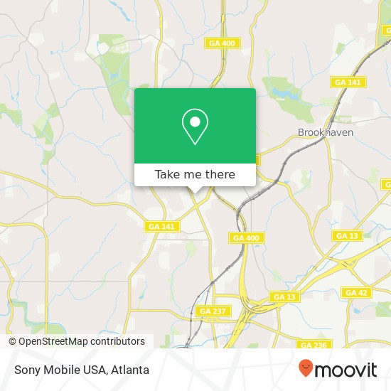 Sony Mobile USA map