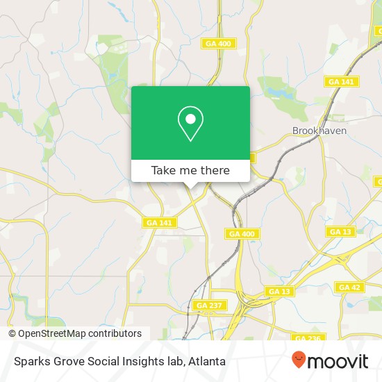 Mapa de Sparks Grove Social Insights lab