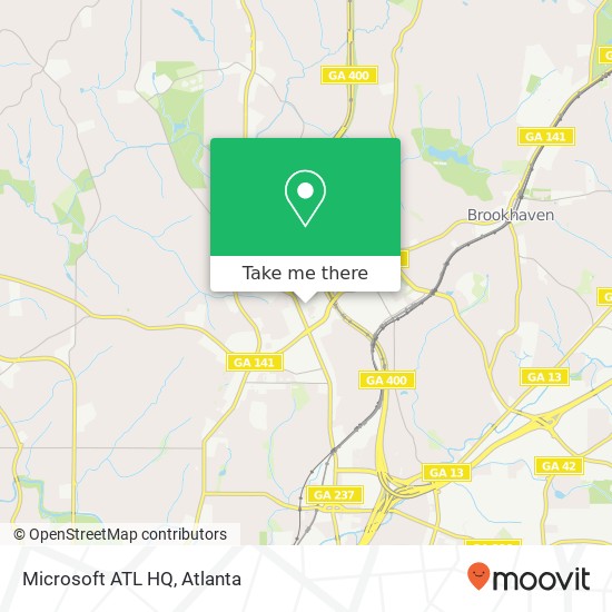 Microsoft ATL HQ map