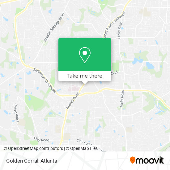 Golden Corral map