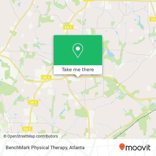 BenchMark Physical Therapy map