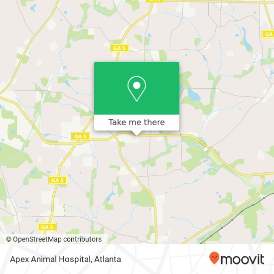 Mapa de Apex Animal Hospital