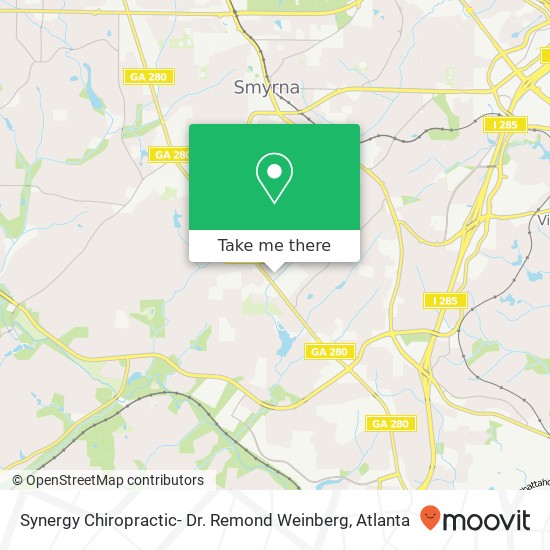 Synergy Chiropractic- Dr. Remond Weinberg map