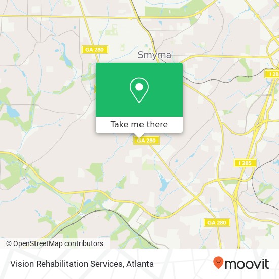 Vision Rehabilitation Services map