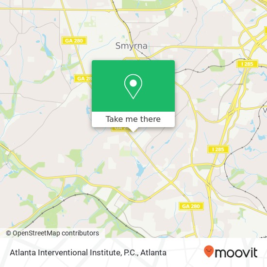 Atlanta Interventional Institute, P.C. map