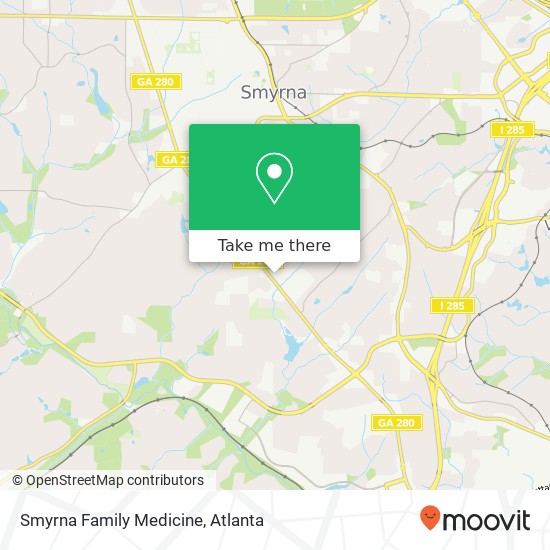 Mapa de Smyrna Family Medicine