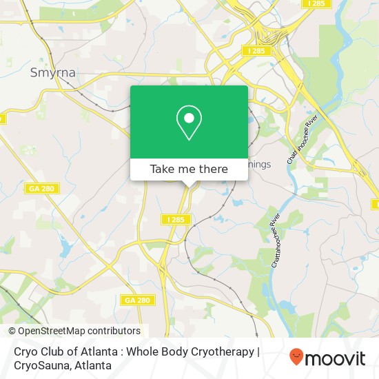 Mapa de Cryo Club of Atlanta : Whole Body Cryotherapy | CryoSauna