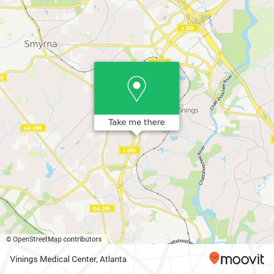 Mapa de Vinings Medical Center