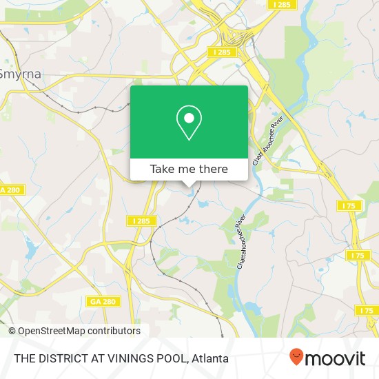 Mapa de THE DISTRICT AT VININGS POOL