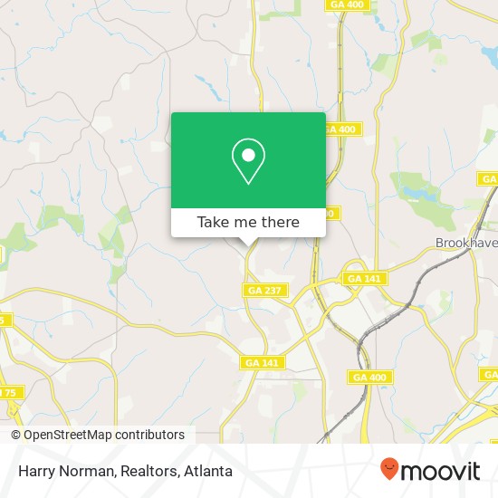Mapa de Harry Norman, Realtors