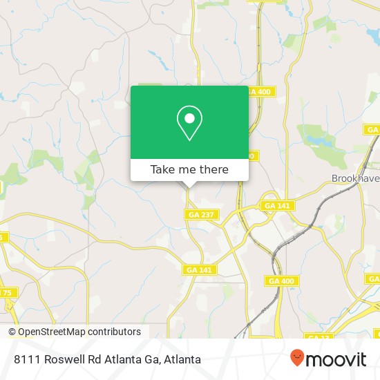 8111 Roswell Rd Atlanta Ga map