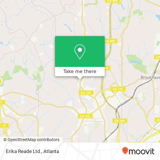 Erika Reade Ltd. map