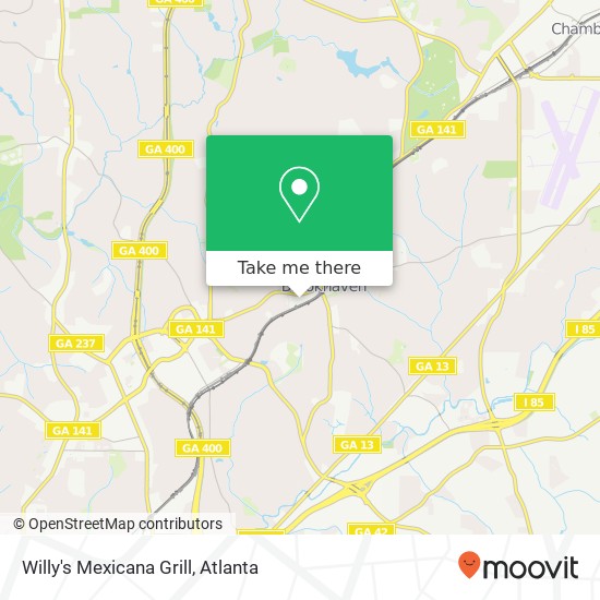 Mapa de Willy's Mexicana Grill