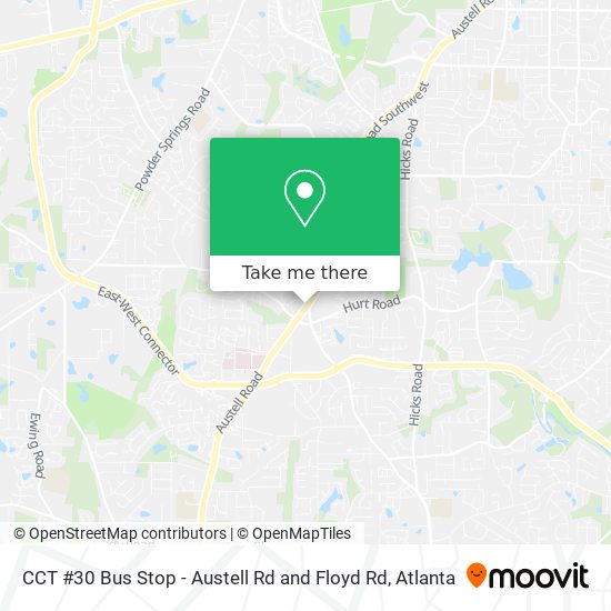 CCT #30 Bus Stop - Austell Rd and Floyd Rd map