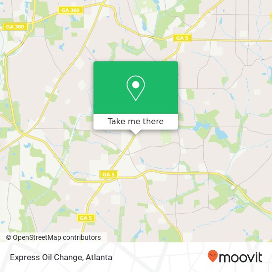 Express Oil Change map