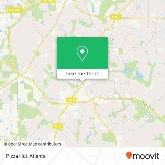 Pizza Hut map