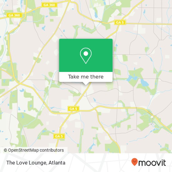 The Love Lounge map