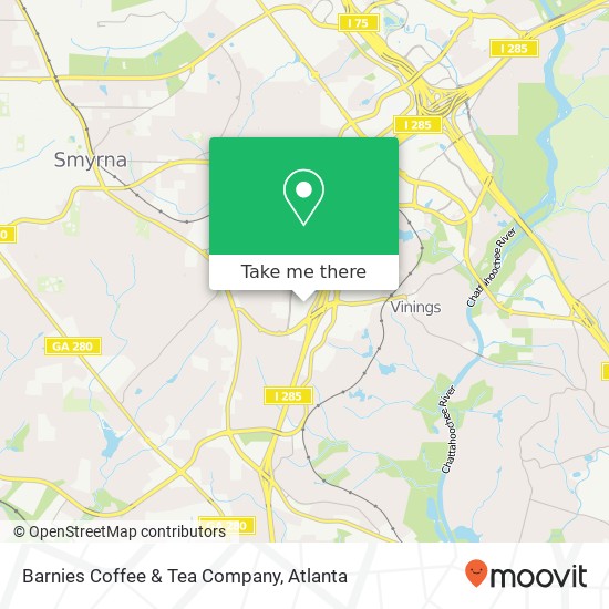 Mapa de Barnies Coffee & Tea Company