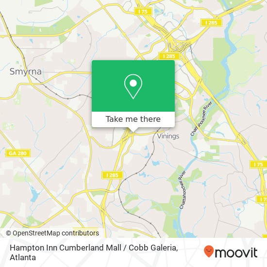 Hampton Inn Cumberland Mall / Cobb Galeria map