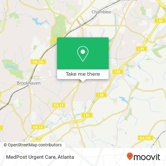 MedPost Urgent Care map