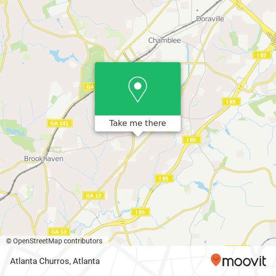 Atlanta Churros map