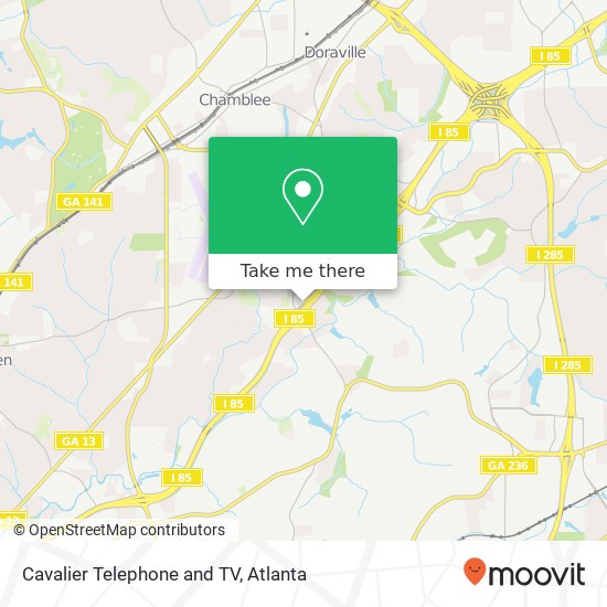 Mapa de Cavalier Telephone and TV