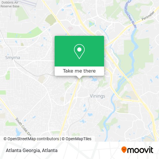 Atlanta Georgia map