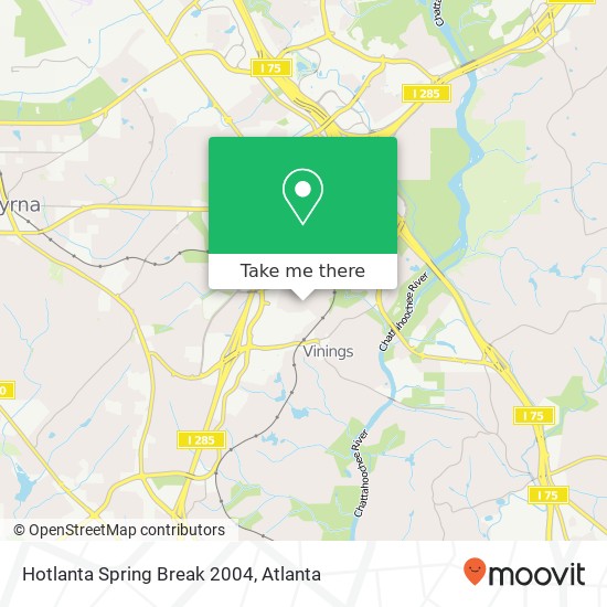 Hotlanta Spring Break 2004 map