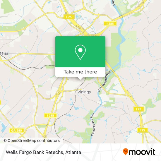 Mapa de Wells Fargo Bank Retechs