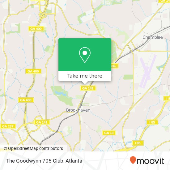 Mapa de The Goodwynn 705 Club