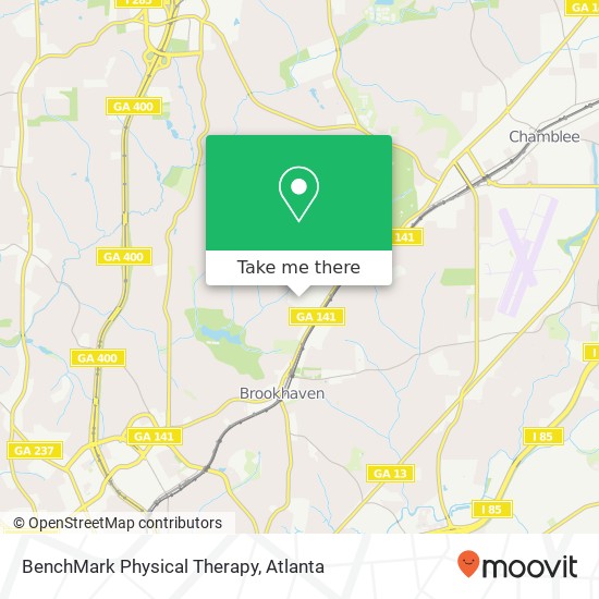 Mapa de BenchMark Physical Therapy