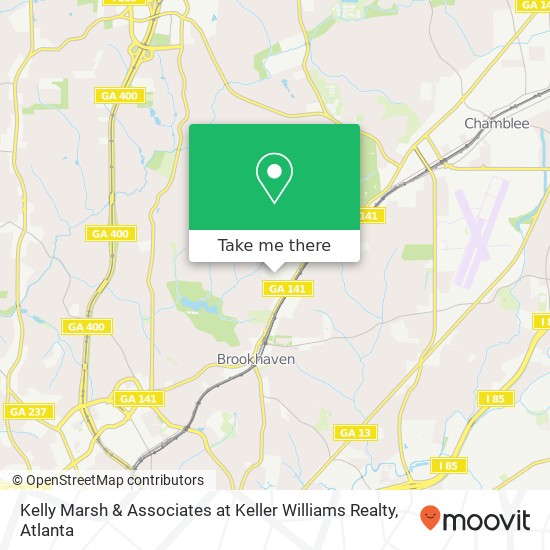 Kelly Marsh & Associates at Keller Williams Realty map